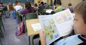 Religion class in elementary school.