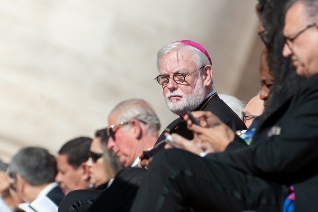 Paul Gallagher à la canonisation de John Henry Newman 