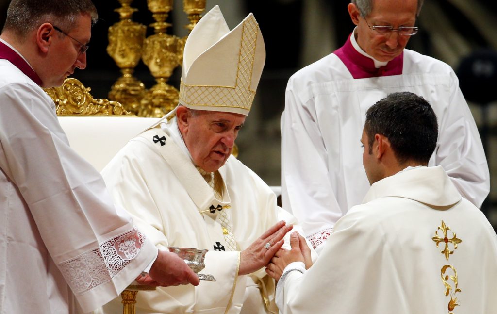Pope Francis will ordain nine new priests