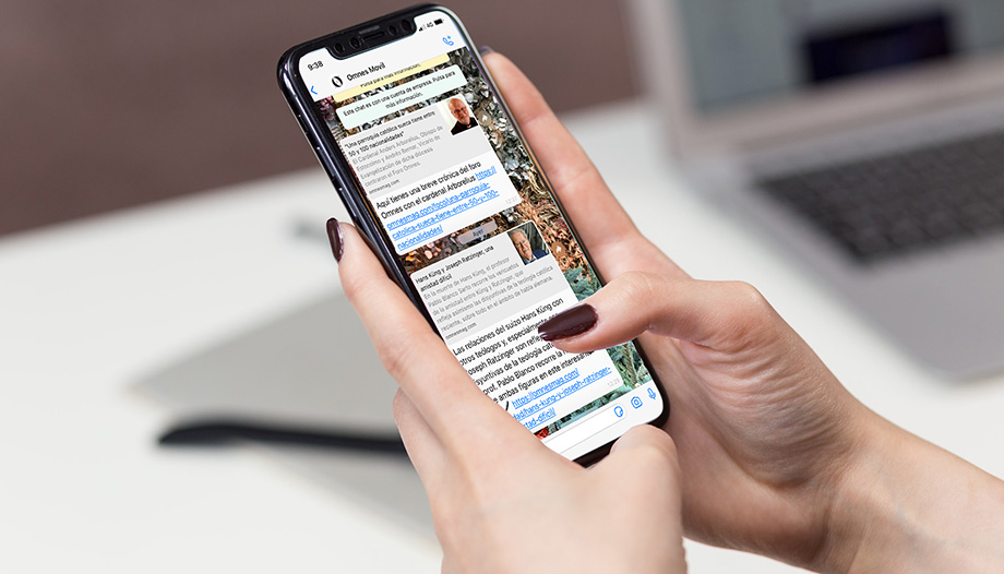 Receive the most important Omnes news by WhatsApp