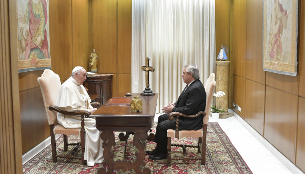 El Papa Francisco se reúne con el presidente de Argentina