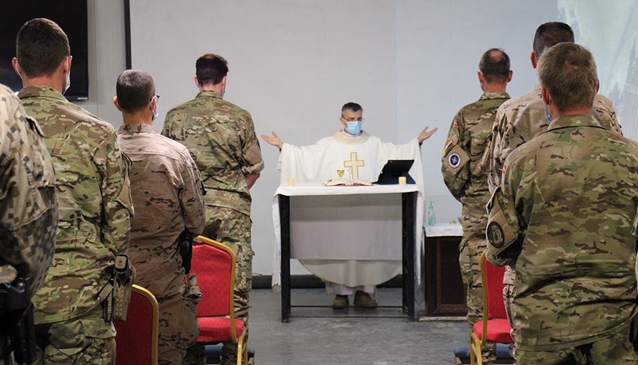 "In the military, a priest gives a reason for the life you are willing to give."
