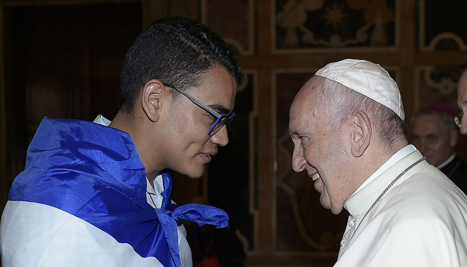 Alder, seminarista de Nicaragua: «El Papa nos pedía ser valientes»