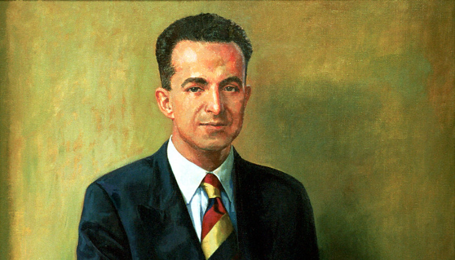 Isidoro Zorzano, en la Escuela de Ingenieros de Madrid