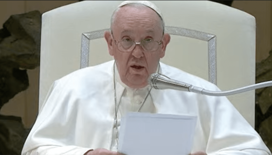 l'audience du pape