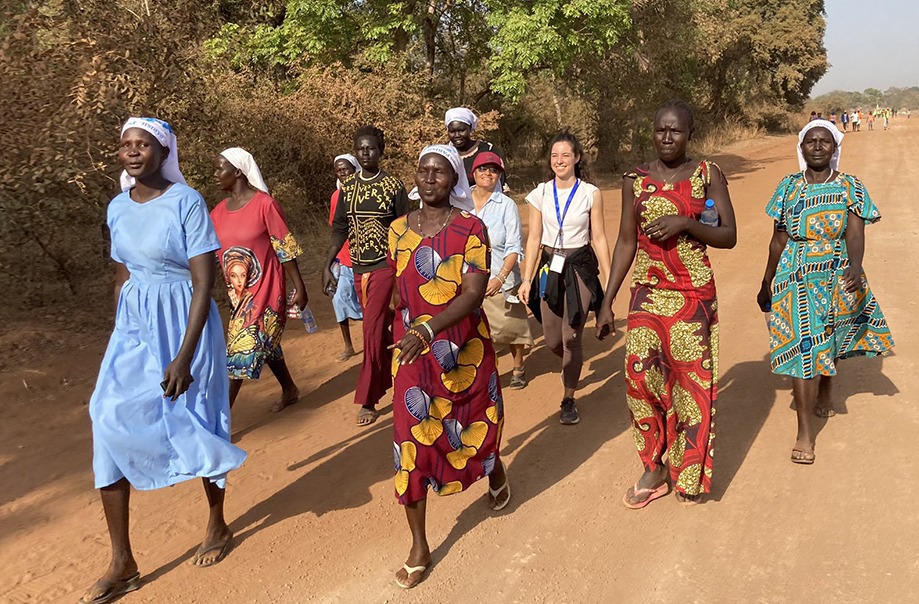 "Walking for peace