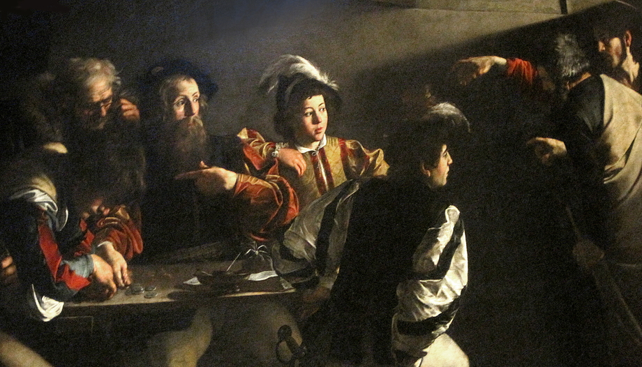 Caravaggio's "Vocation of St. Matthew".