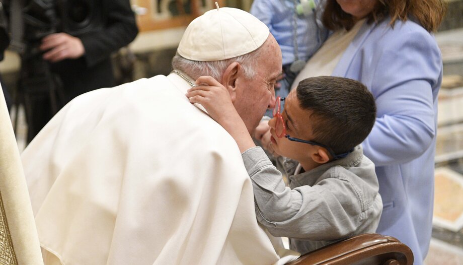Pope hearing disability