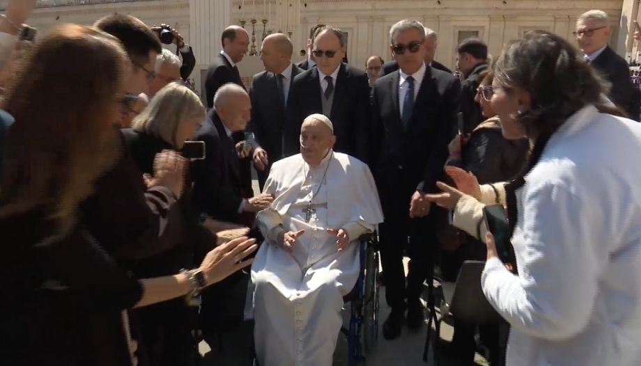 Pope Francis at St. Peter's Square April 6