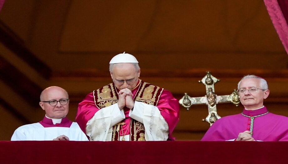 Pope Leo XIV after his election on May 8, 2025.