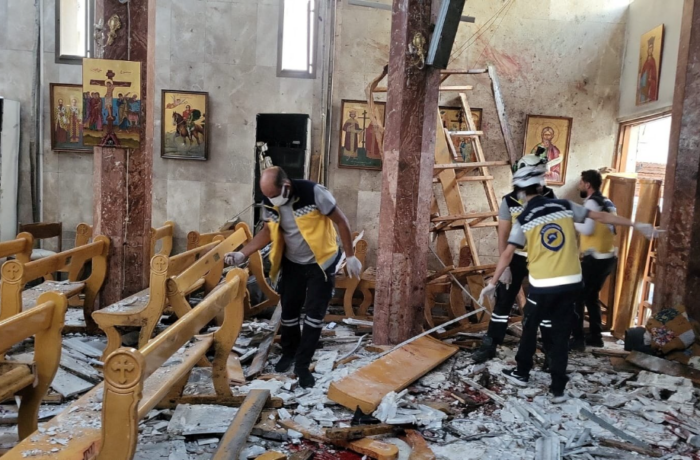 Atentado en una iglesia de Damasco