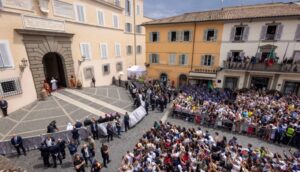 Papa Leone XIV, primo Angelus a Castelgandolfo.