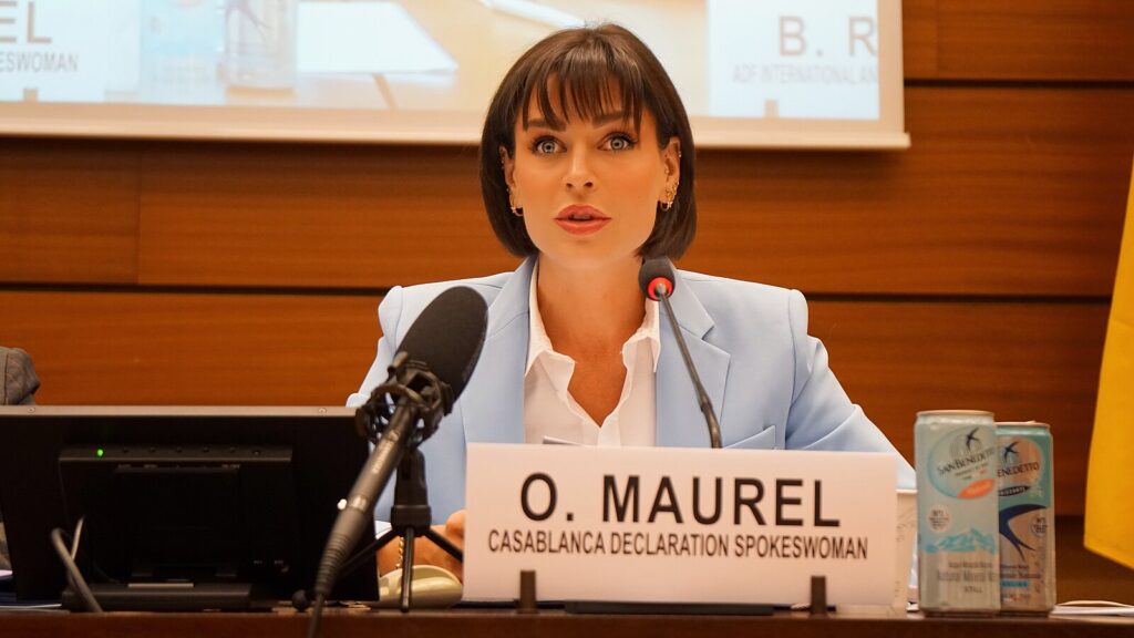 Olivia Maurel, rzeczniczka Deklaracji z Casablanki.