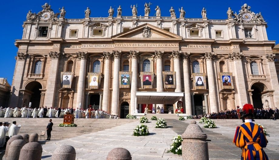 Mass for the canonization of seven new saints in St. Peter's Square on October 19, 2025.
