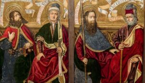 I santi Simone e Giuda Taddeo, al centro.