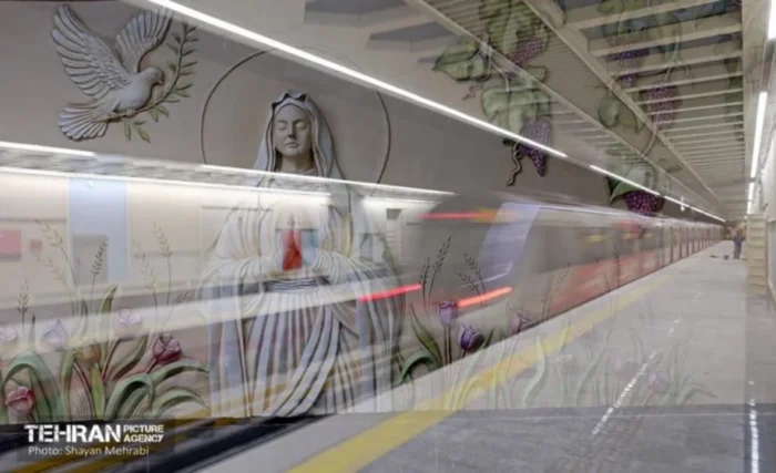 Irán inaugura la nueva estación de metro “Santa Virgen María” en Teherán