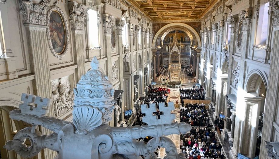 Basilica of St. John Lateran with Pope Leo XIV, November 9, 2025.