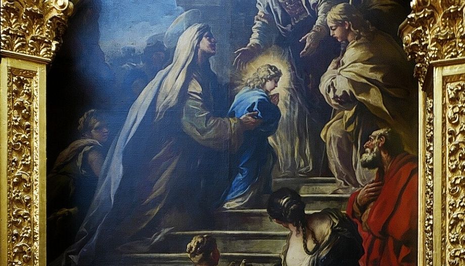 Presentation of the Virgin Mary in the Temple. Luca Giordano.