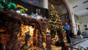 Nativity scene in Gaza.