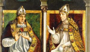 Saint Ambrose and Saint Augustine