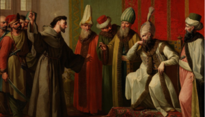 St. Francis of Assisi before the Sultan of Egypt.