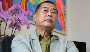 Jimmy Lai, uomo d'affari di Hong Kong.