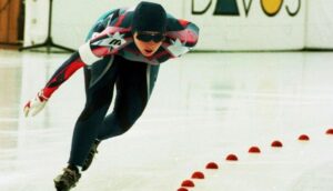 Kirstin Holum, at the Winter Olympics.