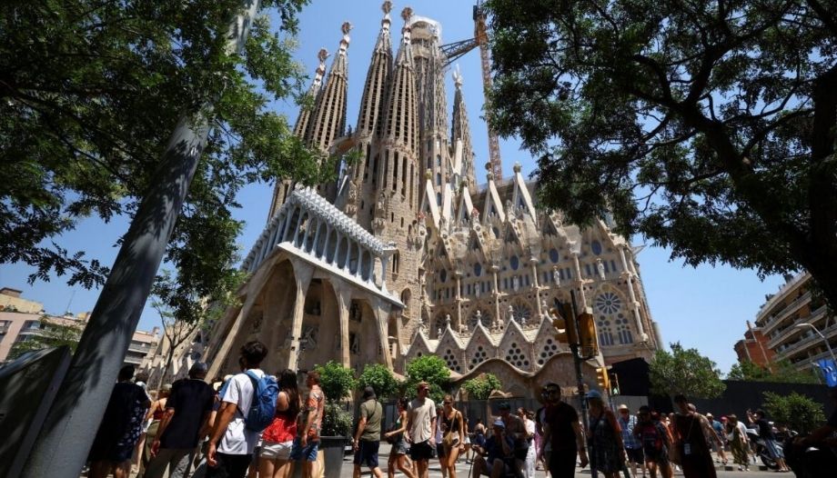 Basilica of the Sagrada Familia, in Barcelona.