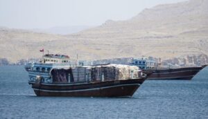 Navi nello Stretto di Hormuz.