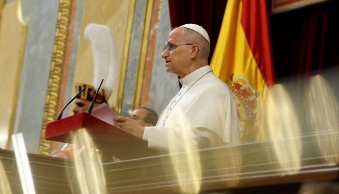 Pope reminds Spain that it invented modernity