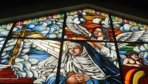 Vetrata raffigurante Santa Rita da Cascia