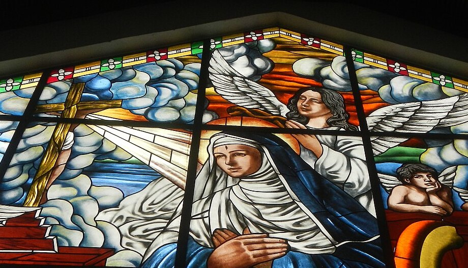 Vetrata raffigurante Santa Rita da Cascia