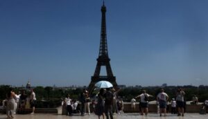 The Eiffel Tower, in Paris.