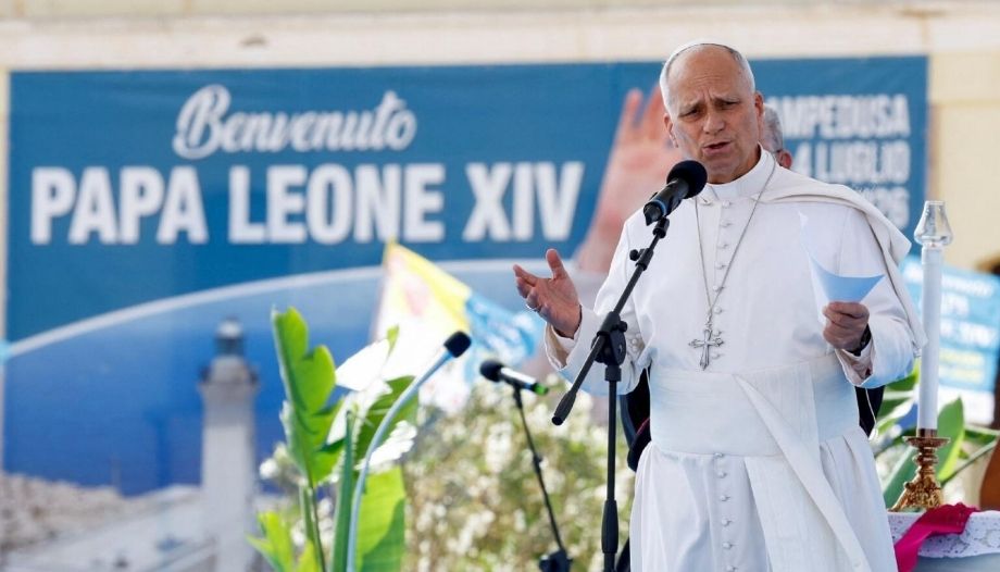 The Pope in Lampedusa, July 2026.