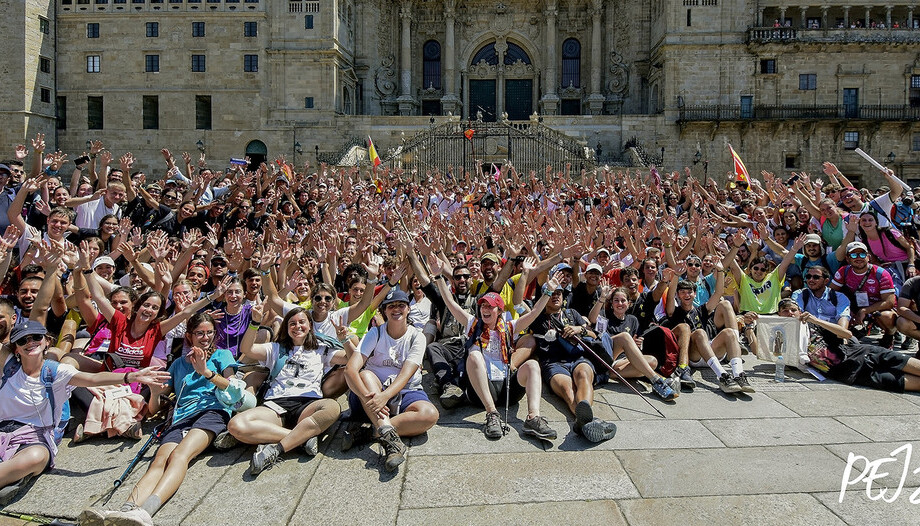 Jóvenes en Santiago.