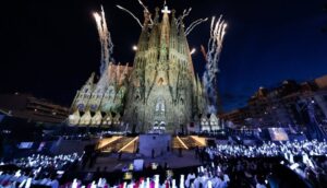 El Papa en la Sagrada Familia de Barcelona.